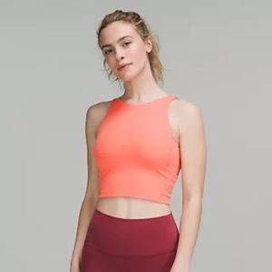 NWT lululemon align high neck tank top in Raspberry Cream